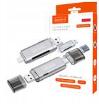 Zenwire Sd MicroSD Memóriakártya Olvasó Pendrive Tf Usb 3.0 Usb-c Otg Adapter 5Gb/s (MACBOOK GALAXY HUAWEI usb 3.0 s20)