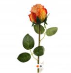  Csokor 10 db mű rózsa, narancssárga színű, kb. 50 cm hosszú (JBMG-001)