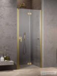 Radaway Nes Brushed Gold DWB 90 zuhanyajtó, szálcsiszolt arany profil, jobbos 10029090-99-01R (10029090-99-01R)