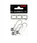 JAXON Sumato jigfej, 25g, horog 5/0, 3db, fekete, karcsú csalikhoz (GJ-SD5/025B)
