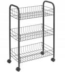 Metaltex Márkás Mobil Konyhai Kocsi Szekrény Gurulós Könyvespolc Fürdőszoba Svájci (1019019)