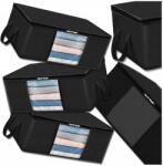 EdiBazzar Tágas rendszerező szett, 3db-os, ágyneműtartó táska, nagy, fekete (Organizer Zestaw 3szt Torba Do SZAFY pościel)