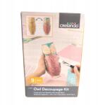 Crelando Kreatív szett, 9 részes, 20cm Bagoly Decoupage