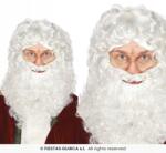 Guirca Mikulás szakáll paróka, fehér haj (4243)