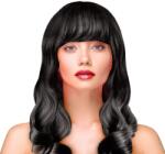 PartyPal Paróka hosszú, göndör, fekete, szintetikus (142998)