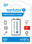 Everactive Usb C Töltő Akkumulátor 9V 6F22 550mAh Li-ion Erős (EVHR22-550C)