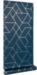Kave Home Sötétkék fali tapéta Kave Home Gea 10 x 0, 5 m (LF-AA6272CP26)