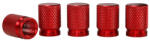 Carmotion Szelepsapkák, alumínium, 5 db, piros - Carmotion
