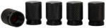 Carmotion Szelepsapkák, alumínium, 5 db, fekete - Carmotion