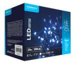 Modee LED karácsonyi füzér 200LED/20m műanyag tápegység-dugóval 8mód kültéri 10db/m fehér-fényű Modee - ML-C2005 (ML-C2005)