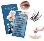 Nagaraku Bonding szempillák MIX 10-16mm, újrafelhasználható, ragasztóval (Bondingowe kepki SA-DIY-007 40 sztuk)