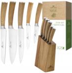 Gerlach 5 Db-os Késkészlet Blokkban Konyhai Kések Készlet Éles Prémium Gerlach Natur (499676)