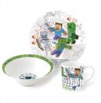 Stor Minecraft Explore More porcelán étkészlet, díszdobozban (5995228108506)