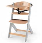 KinderKraft Enock etetőszék, szürke, természetes fa, 2in1, állítható ülés (KKKENOCGRY0000)