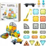 Mideer Mágneses építőkockák, 36db, színes (MD4289)