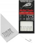 Mistrall Horgok, zsinórral, stopperrel, Method Feeder, No. 8, 0.22mm, 8 db (AM-6000076)