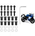  Csavar Gumiszalag Gumipersely Szélvédőre M5 Fekete 10 Db