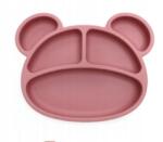 Bosso Baby Szilikon Majom Tányér, sötét rózsaszín, Bosso Baby (301|1983)