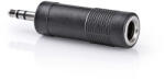 Nedis Sztereó audio adapter 1x3.5mm jack dugó - 1x6.3mm jack aljzat