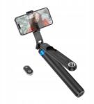 hoco. K22 Selfie stick, állvánnyal, vezeték nélküli távirányítóval, fekete (K22)