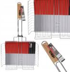 Koopman Grillrács, hús, zöldség, halak, zárható, acél, 32cm (C83506170)