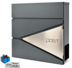  D3693 cutie poștală inox / antracit Oțel inoxidabil/ Antracit Da (2303K22867)