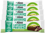 Abso Layered Protein Bar Kínáló (16db x 50 g) - Pisztáciás - csokoládés ízű vegán fehérjeszelet