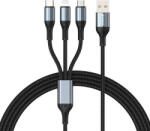 Bwoo CABLU 3A 3IN1 USB LA USB-C - LIGHTNING - MICRO USB (GSM183258)