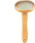 Duvo Plus Slicker Brush - Бамбукова четка за кучета и котки с ергономична дръжка 18/10 см