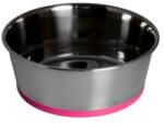 Rogz Slurp Stainless Steel Bowl for Dog XXL -Купа за вода и храна , за кучета oт неръждаема стомана 3700 мл. розово дъно