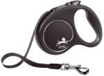 flexi Black Design L - Автоматичен повод за кучета 5м лента, до 50кг, черен