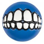 Rogz Grinz Ball L- Кучешка играчка гумена топка с отвор за лакомства 7.8 см. синя