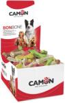Camon Colorful bone - Лакомство за кучета, цветни кокалчета от телешка кожа, 5 см
