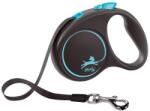 flexi Black Design L - Автоматичен повод за кучета 5м лента, до 50кг, светло син