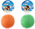 Duvo Plus TPR Hedgehog Ball - TRP плаваща топка таралеж , за кучета 12 см. оранжева / зелена