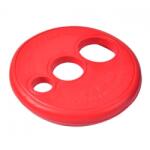Rogz Medium Red - Забавна играчка за кучета - летяща гумена чиния, 23 см
