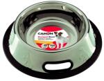Camon Stainless steel bowl - неплъзгаща метална купичка с кант за вода и храна за кучета 700 мл