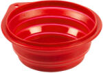 Duvo Plus Silicone Travel Bowl - Силиконова , сгъваема купа за храна и вода за кучета 250 мл. червена / 11 см