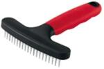 Ferplast Gro Dog rake - Гребен с метални заоблени зъбци, елиминира възлита от подкосъма, 14, 8 x 11, 4 x h 3 см