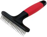 Ferplast Dog and cat rake - Двуредова метална четка с въртящи се зъбци за кучета със средно и дълга козина, 11 x 3 x h 15, 5 см