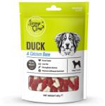 Jerky Time Duck & Calcium Bone - Премиум лакомство за кучета с истински калциеви кокалчета с патешко месо, годно за човешка консумация, 80 гр
