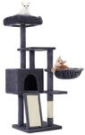 FEANDREA Macska kaparóoszlop, többszintes 135 cm kis macska kaparófa, sötétszürke (PCT132G01)