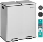 SONGMICS konyhai szemetes 2 x 30 l, metálezüst (LTB743E01)