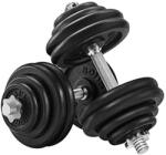 SONGMICS Szett 2 db öntöttvas súlyzó, 2 x 30 kg-os, fekete (SYL60BS)