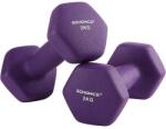 SONGMICS Neoprén súlyzók csúszásmentes fogantyúval 2 x 2 kg, lila (SYL64PL)