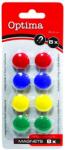 OPTIMA Táblamágnes OPTIMA 20mm 8 darabos vegyes színű