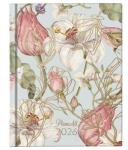 PLANALL Határidőnapló PLANALL Mini A/6 heti keményfedelű aranyozott Tulip 2026 - rovidaruhaz