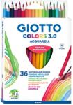 GIOTTO Színes ceruza GIOTTO Colors 3.0 aquarell háromszögletű 36 darabos