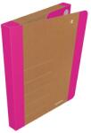DONAU Füzetbox DONAU Life A/4 3 cm karton tépőzárral neon pink-barna