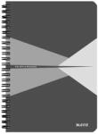 Leitz Spirálfüzet vonalas LEITZ Office A/5 90 lapos karton borítóval szürke
